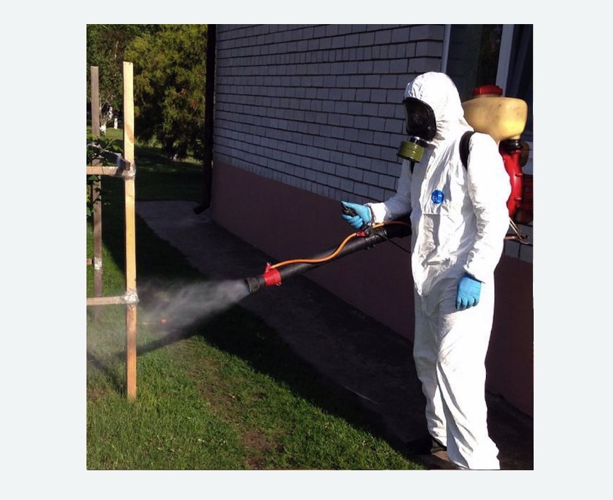 травля клещей на участке в Будённовске