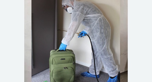 Дезинфекция помещения от коронавируса в Будённовске