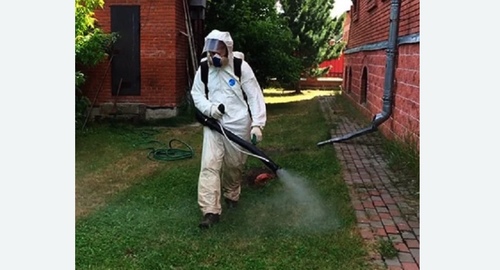 Обработка территории от клещей. Будённовск